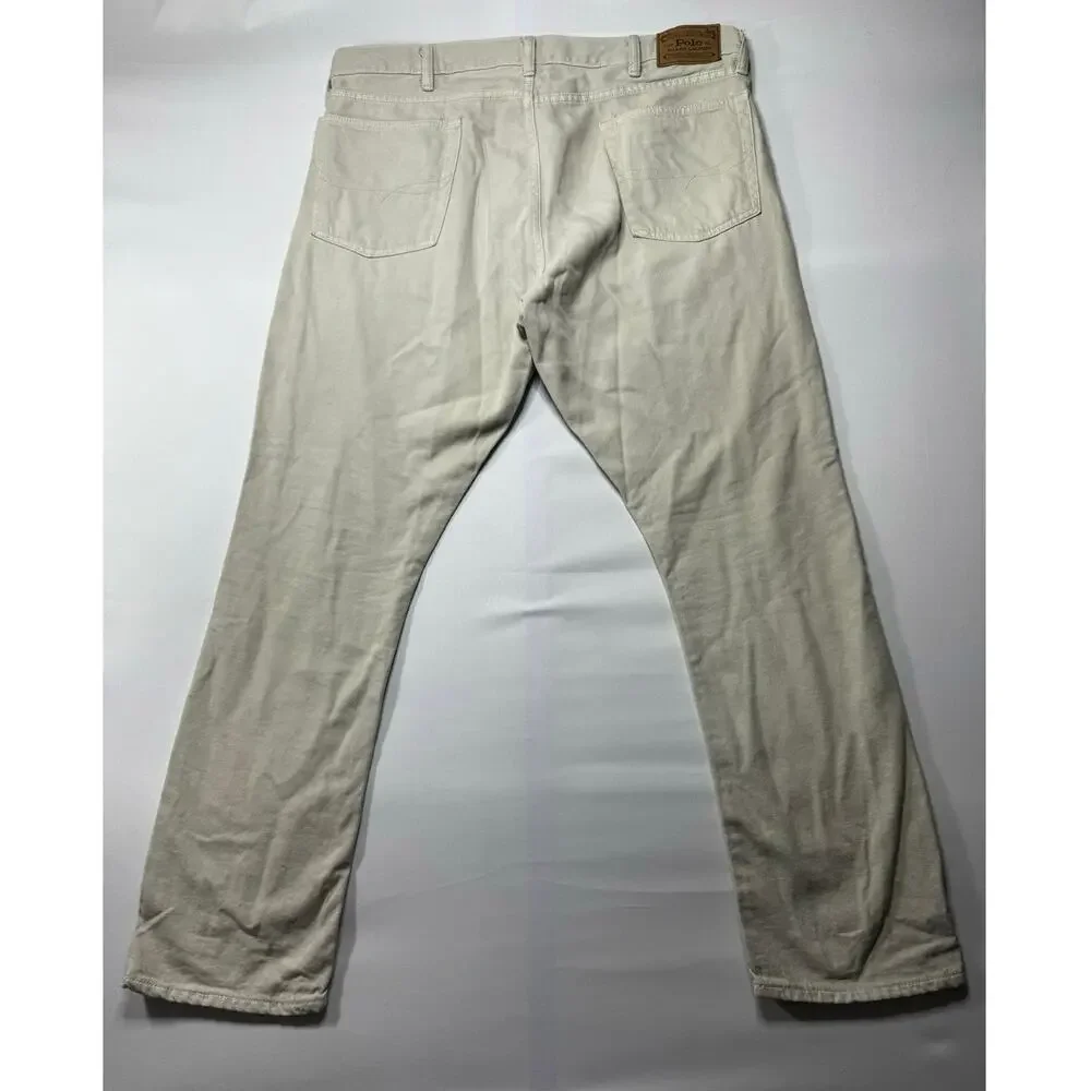 Polo Ralph Lauren Men's The Varick Slim Straight Leg Beige Jeans - Size 40x31.5*